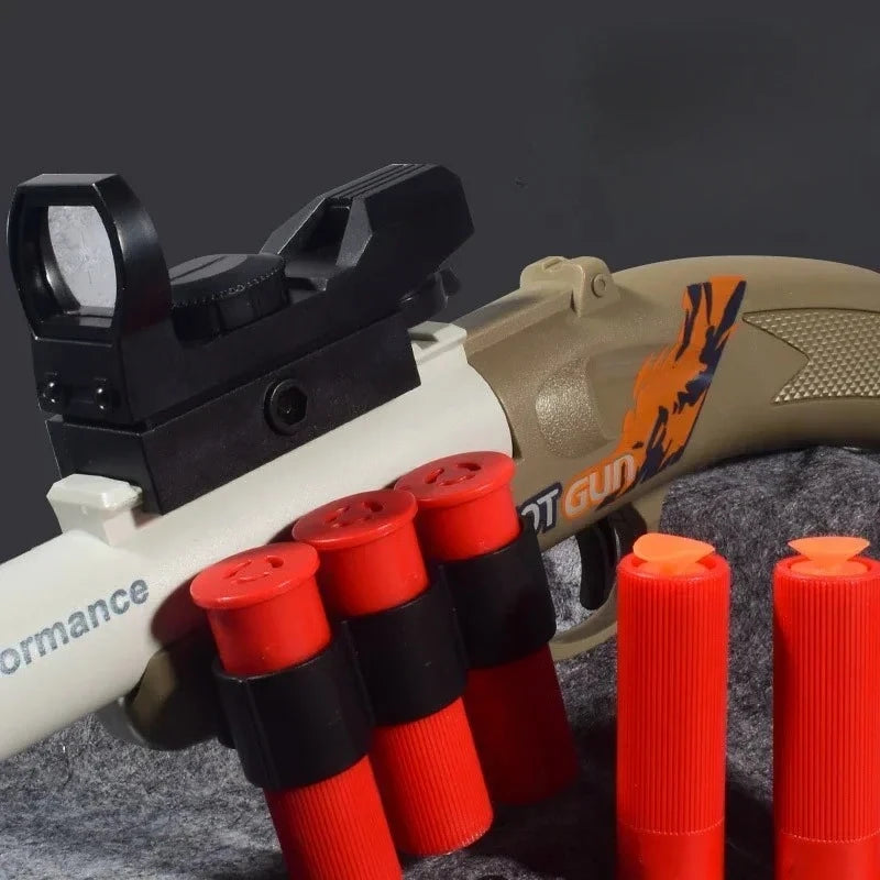 S686 Throwing Shell Toy Gun Soft Bullet Airsoft Launcher Outdoor Sports CS Game Fun Pistol Toy Gift for Boys