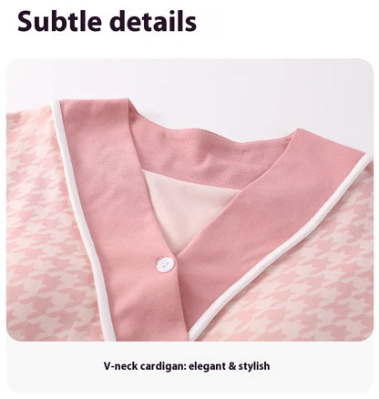 Postpartum Clothing with Chest Cushion Autumn Postpartum Women Pajamas Maternity Ladies Breastfeeding Clothes Pregnancy Homewear