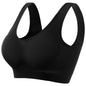 Women's Seamless Push-Up Bra Sports Bralette Non-wire Crop Top Solid Sexy Lingerie No-Pads Breathable Plus Size Tank Bra S-5XL