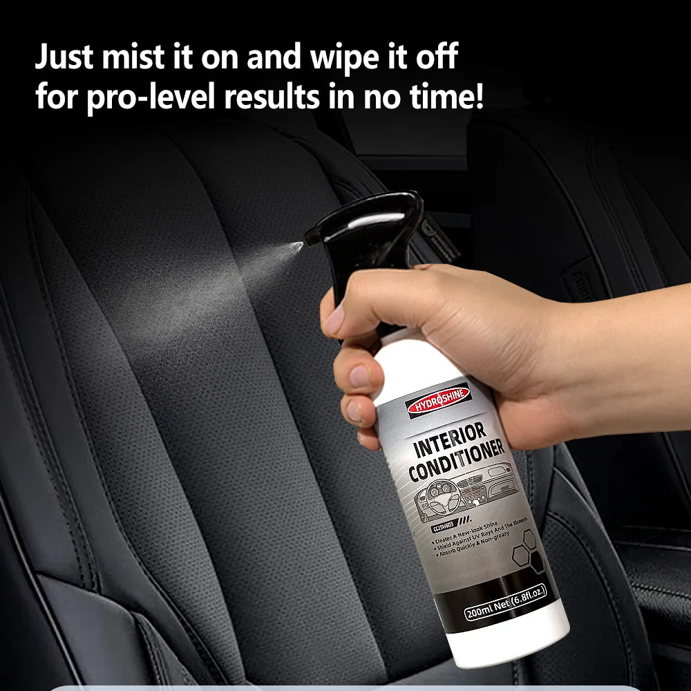 Hydroshine Car Interior Conditioner Interior Plastic Restore Wax Coat Exterior Cleaner Multifunctional Leather Care Maintenance