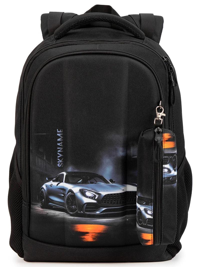 Brand School Bag for Boys Multifunctional Cartoon Pattern Kids Satchels Orthopedic Waterproof Backpack Children Student Mochila