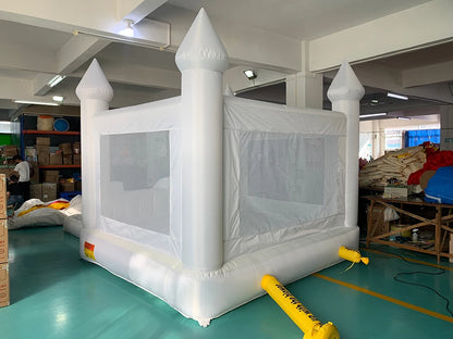 Inflatable White Bounce House With Slide 5.6*3.3*3M Jumping Castle For Kids Bouncy House Withe For Children Outdoor Toys Slide
