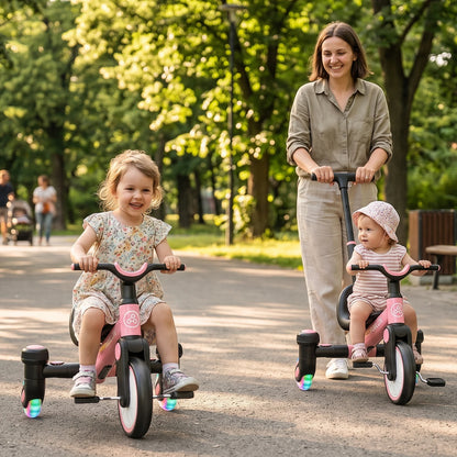 3-IN-1 Drift Trike Toddler Tricycle For 1.5-5 Years Old 360° Spin Light Up Wheels Adjustable Seat 3 Ride Modes Strong Frame Easy Assembly Toddler Bike For Boys And Girls