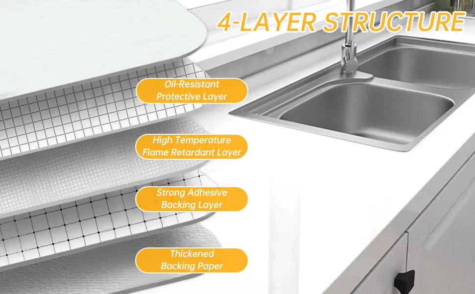 Kitchen Pearlescent Film Waterproof Wallpaper PVC Room DIY Self-adhesive Wall Stickers Wardrobe Kitchen Furniture Wall Stickers