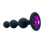 Black Silicone 3 Ball Anal Beads Sex Anal Plug Crystal Base Butt Plug Analplug But Plug Anal Trainer Toys Sex Toys For Woman