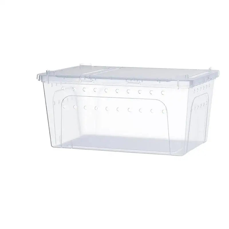 Hot Sale Clear Plastic Reptile Terrarium Ventilated Breeding Box For Lizards Snakes And Small Pets