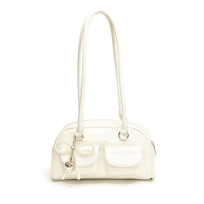 Fashionable Underarm Bow Bag for Women 2024 Korean Edition New Simple Leisure Pillow Bag Trendy Versatile Shoulder Bag
