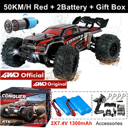 4WD 1:16 80KM/H Super Brushless 50KM/H Brushed RC Car 4x4 Off Road Remote Control High Speed Drift Racing Truck Buggy Toy Gift
