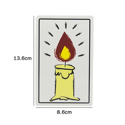 Re-Living Flame Candle Cards Magic Tricks Close Up Street Illusions Gimmicks Mentalism Props Comedy Relighting Candles Card Toys