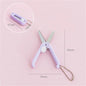 Mini Portable Small Scissors Creative Paper-cutting Notebook Tool That Can Be Extended and Folded