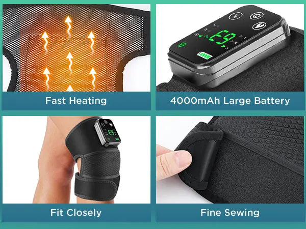 Electric Shoulder Heating Pad 3-Speed Vibration Muscle Relax Belt Thermal Massager Shoulder Neck Health Care Support Brace