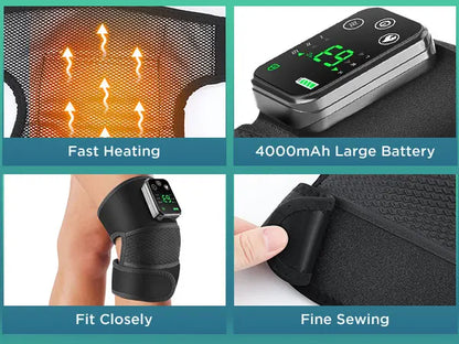 Electric Shoulder Heating Pad 3-Speed Vibration Muscle Relax Belt Thermal Massager Shoulder Neck Health Care Support Brace