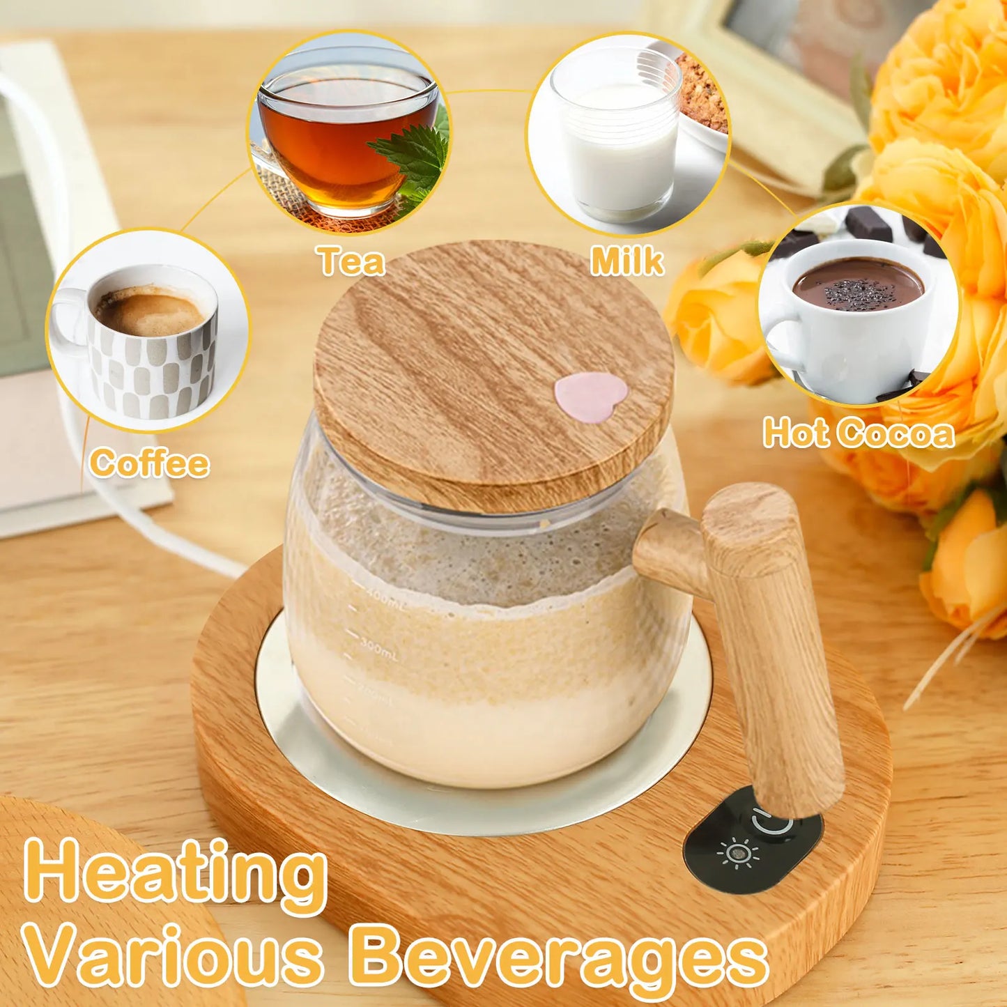 Electric Heater Cup Mug Warmer Coffee Mug USB Mug Warmer Heater Warm Mat Constant Temperature Coaster For Home Office Gifts