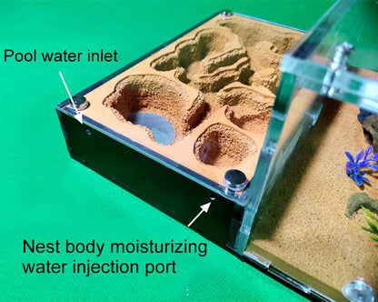 Concrete Ant Farm House Super Large Yellow Mud Ant Nest Gypsum Pet Anthill Insect Castle M Workshop Ant House with Hunting Area