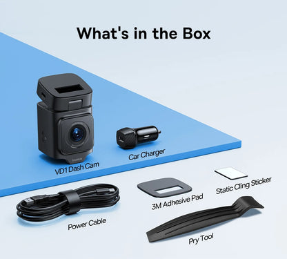 Baseus 3K Dash Cam VD1 Front and Rear Cam HD Built-in GPS Galileo Supercapacitor Car DVR Car Camera Recorder Support 24H Parking