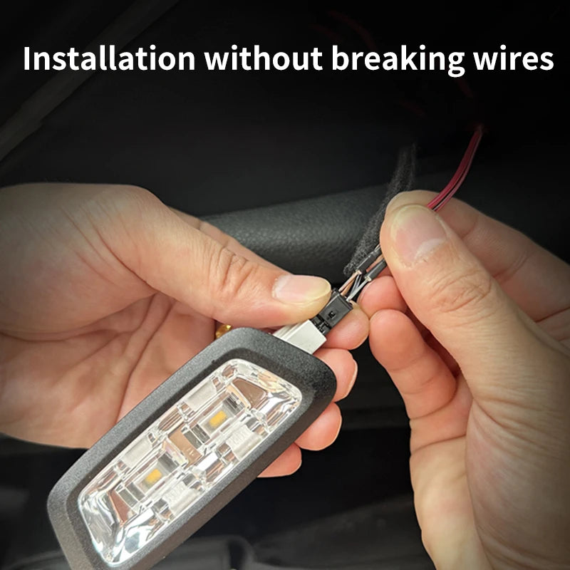 1Set Car High Brightness Trunk Lighting Ambient Light Interior Decoration LED Wiring Free Automatic Sensing Tailgate Light Strip