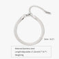 Gold Silver Color Stainless Steel Flat Chain Bracelet For Men Retro Jewelry Trendy Accessories Women Wrap Bangle