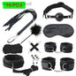 Erotic Bdsm Set Sexy Leather Plush Sex Toys Bondage Kit Handcuffs Feather Blindfold Flirt Exotic Accessories Couples Adult Games