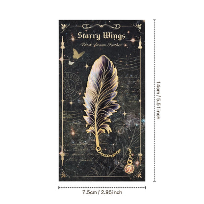 1 pc Metal Bookmarks with Chain Pendant Colorful Feather Design Unique Gifts for Book Lovers Writers Students Teachers Holiday