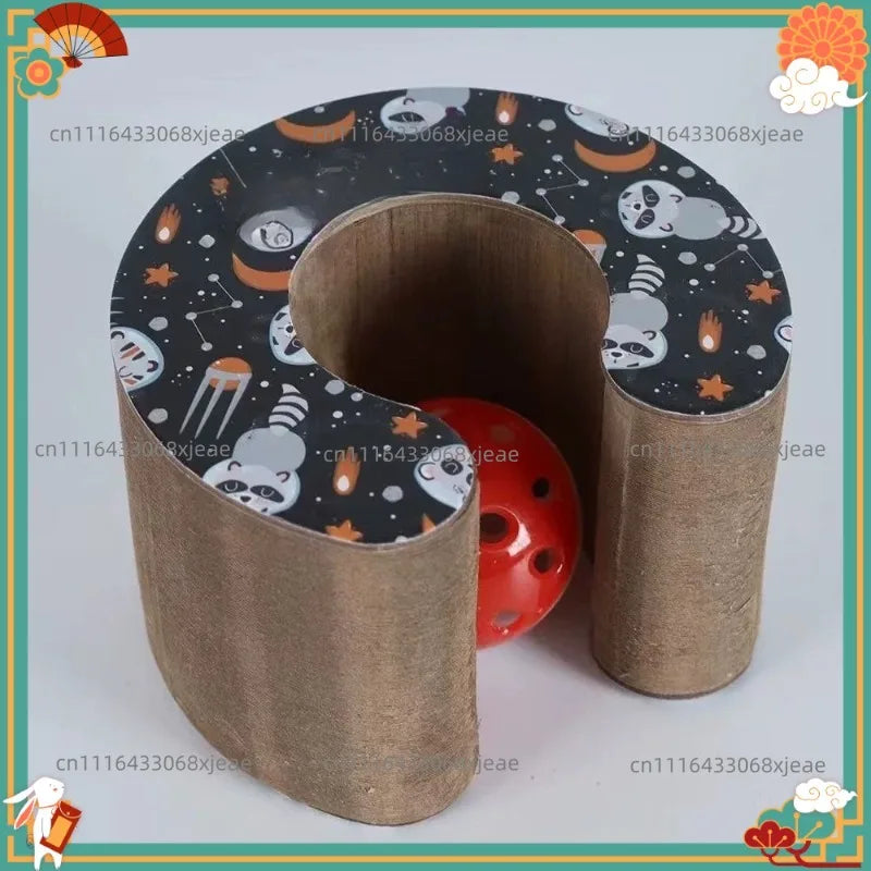 Organ Cat Scratch Board Cat Toy with Bell Grinding Claw Climbing Frame Scratch Cat Scratcher Lounge Bed