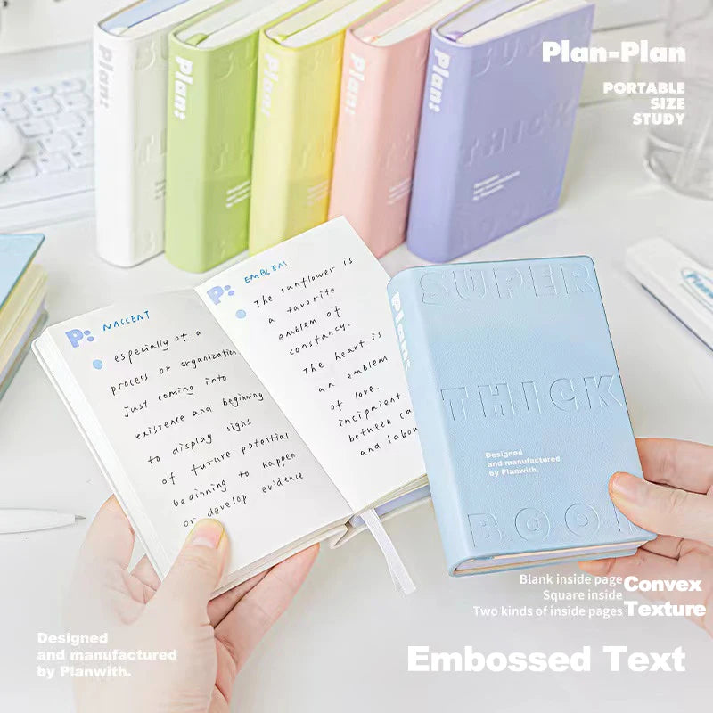 Notebook Color Brick Notebook High Appearance Thickened Portable Handbook Student Specific Mini Pocket Small Notebook Blank Note