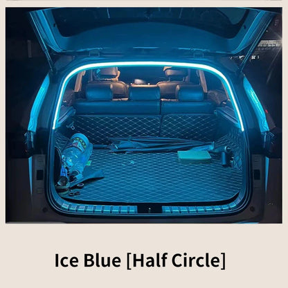 1Set Car High Brightness Trunk Lighting Ambient Light Interior Decoration LED Wiring Free Automatic Sensing Tailgate Light Strip