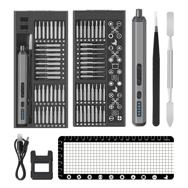 68 IN 1 Precision Electric Screwdriver Set 5 Levels Adjustable Comes Fill Light Professional Mobile Phone IPad Repair Tool