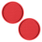 2Pcs Car Bling Rhinestone Cup Holder Drink Pad Interior Decoration Anti-slip Mat Round Durable Coaster Heat Resi Car Accessories