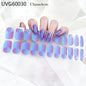 16/18/20Tips Semi-Cured Gel Nail Strips Adhesive Full Cover Stickers for Nails UV Lamp Need Press On Nails Fashion Manicure