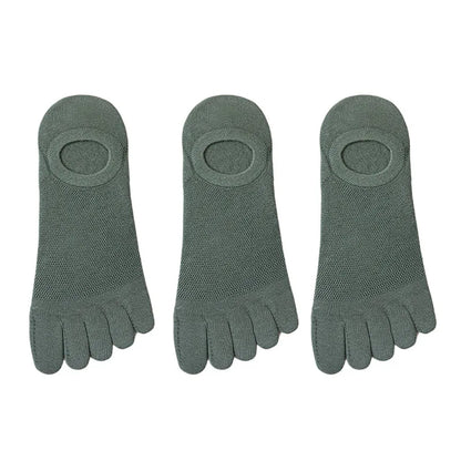 3 Pairs/lot Men's Socks Breathable Sweat Novelty Toe Socks Fashion Casual Breathable Finger Boat Sock High Quality Sox for Male