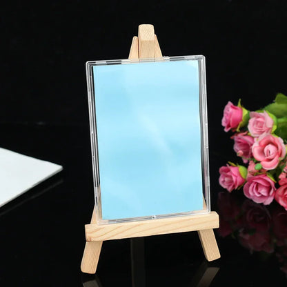 Transparent acrylic card storage clip-type game sports trading card display box K-pop idol photo protective cover non-magnetic