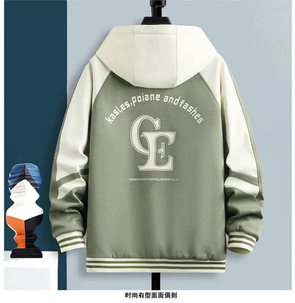 High Quality Running 2 Piece Set Hooded Jacket+Sweatpants Cardigan Long Sleeve Casual Tracksuit Men Sport Brand Clothing Suit