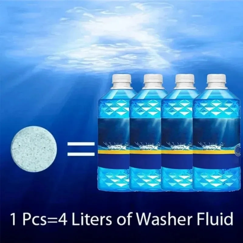 ISGTDRM Solid Cleaner Car Windscreen Cleaner Effervescent Tablet Auto Wiper Glass Solid Cleaning Concentrated Tablets Detergent