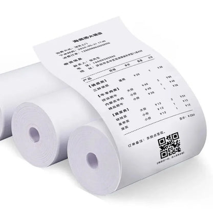 80MM Thermal Receipt Paper 3/6/10 Rolls White Paper For Mini Portable Thermal Receipt Printer For Supermarket Business Printing