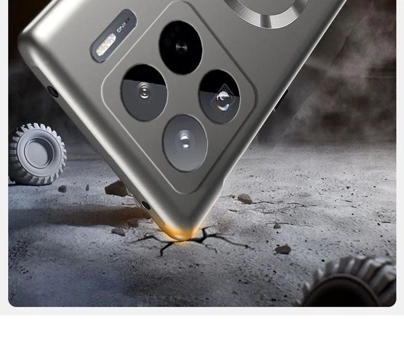 Luxury Metal Painting Slim Frameless Case For XIAOMI 17 Pro Max 15T 15 Ultra 14T 14 13T 13 12 Pro Magnetic Hard PC Cover