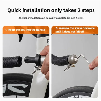 Bicycle Handle Bell Aluminum Alloy 110dB Loud Campanilla Bicicleta MTB Road Bike Safety Mini Bike Horn Cycling Accessories