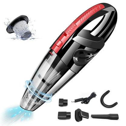 Portable Handheld Wireless Vacuum Cleaner Powerful Suction Rechargeable Cleaning Appliance Quick Charge for Car Home Pet Hair