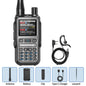 BAOFENG UV-5R Mini Walkie Talkie Full Band Bluetooth Programming Wireless Copy Frequency 2 PTT AM FM Type-C Long Range Ham Radio
