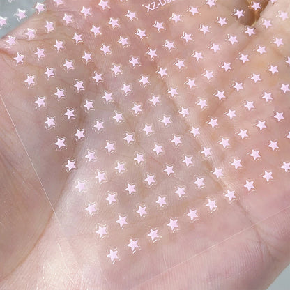 8Pcs/Set 3D Mix Colors Y2K Stars Nails Stickers 8*10cm Five-pointed Star Nail Decals Self-Adhesive Starlight DIY Nail Supplies 1