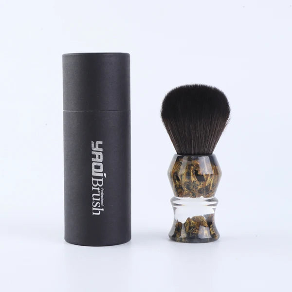 YAQI DEEP STONES 24mm Synthetic Hair Resin Handle Men Wet Shaving Brush