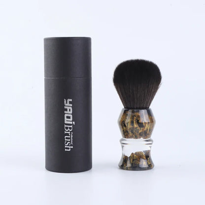 YAQI DEEP STONES 24mm Synthetic Hair Resin Handle Men Wet Shaving Brush