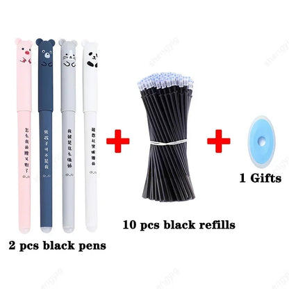 14 Pcs Erasable pens gel pen sketch Writing Stationery for Notebook school supplies office cute pens pen pencil cute pens