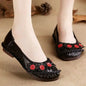 Vintage Flower Moccasins Woman Genuine Leather Ballet Flats Ladies Hollow Slip Ons Women's Luxury Loafer Purple Walking Shoes 42