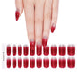 16/18/20Tips Semi-Cured Gel Nail Strips Adhesive Full Cover Stickers for Nails UV Lamp Need Press On Nails Fashion Manicure