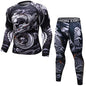 New Men Sports Jiu Jitsu BJJ Suit Gym Fitness Compression Clothes Running Jogging Sport Wear Exercise Workout Rashguard Tights