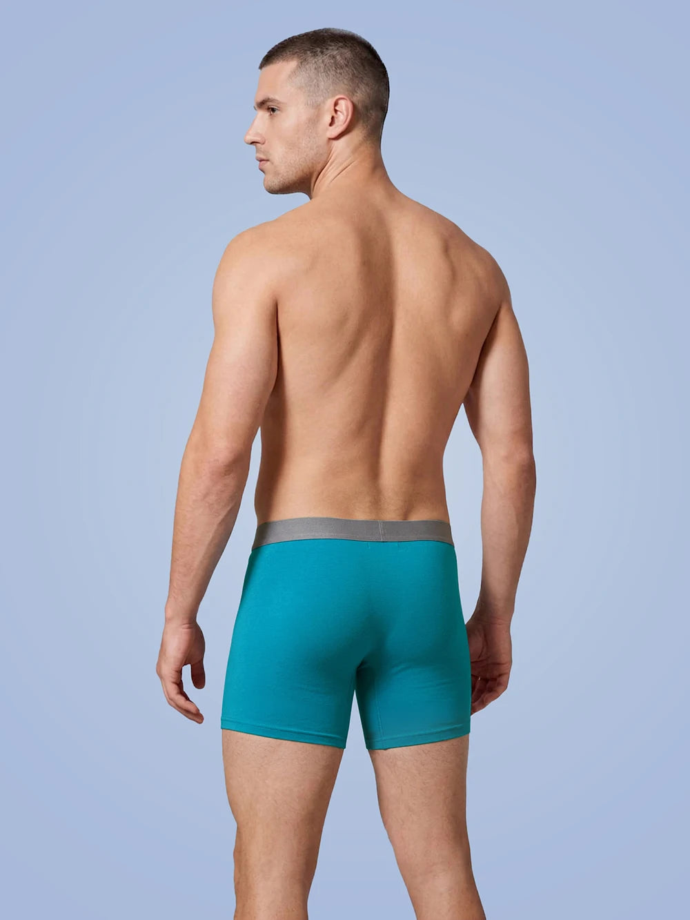 Large bag flat corner pants, long men's underwear sports shorts