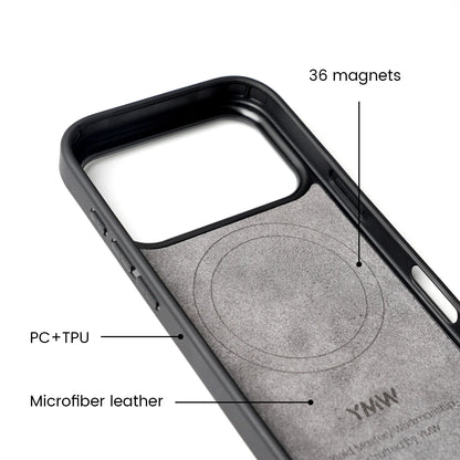 for ALCANTARA Case for iPhone 18 17 16 15 Pro Max Supercar Same Suede Leather Compatible with MagSafe Business Luxury Cover