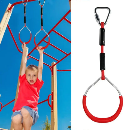 Children's Outdoor Gymnastics Rings Climbing Short Rope Horizontal Bar Children's Grip Strength Training Children's Fitness Toys