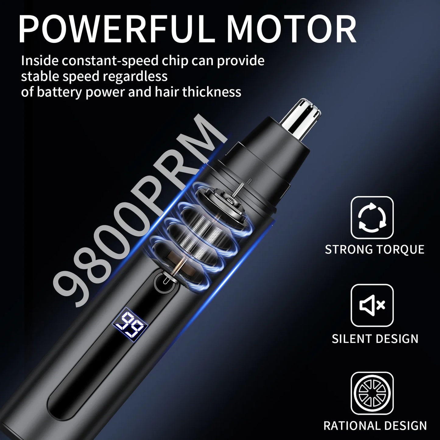 Nose Hair Trimmer USB Rechargeable Trimmer For Nose Electric Shaver Trim Nose Hair For Women And Men