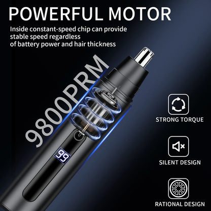 Nose Hair Trimmer USB Rechargeable Trimmer For Nose Electric Shaver Trim Nose Hair For Women And Men